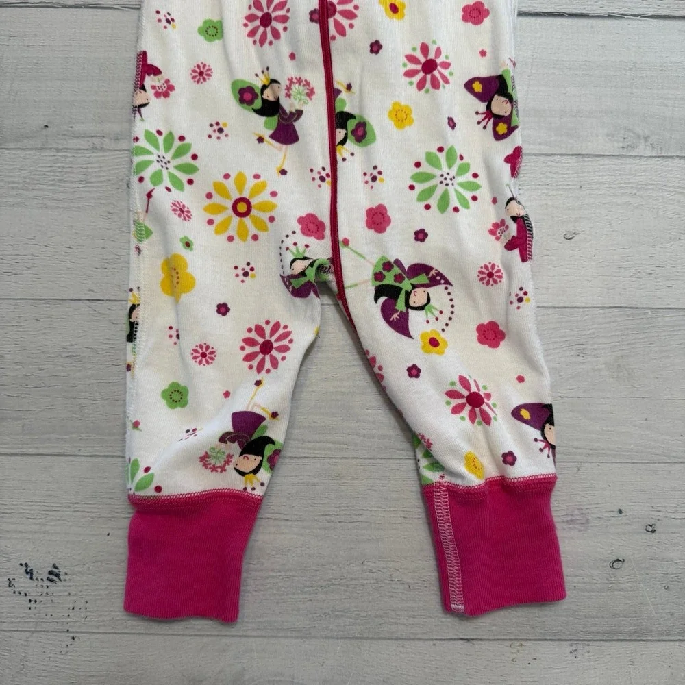 Hanna Andersson girls footless sleeper fairies‎ size 60 6-9 months